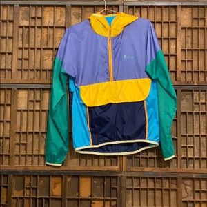 cotopaxi Colorblock Utility Anorak Jacket - Purple, Teal, Yellow, Navy, Cyan